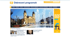 Desktop Screenshot of debreceni-programok.hu
