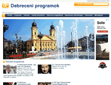 Tablet Screenshot of debreceni-programok.hu